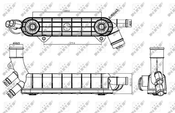 Радіатор масляний 31316 NRF