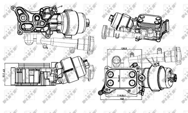 Радиатор охлаждения масла nrf 31327 NRF