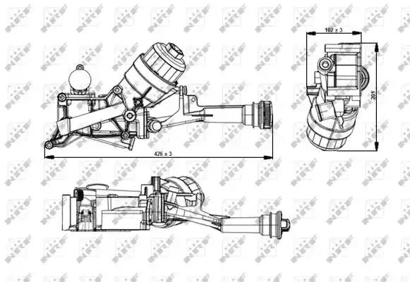 Корпус фільтра оливи 31349 NRF