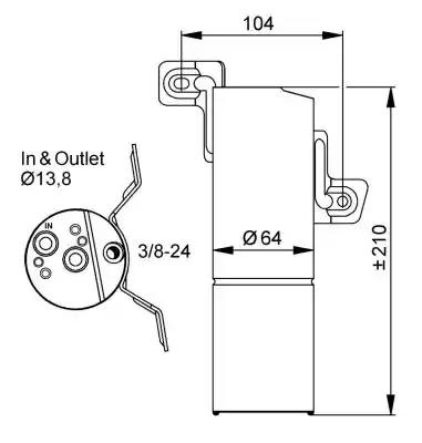 Осушитель кондиционера 33303 NRF
