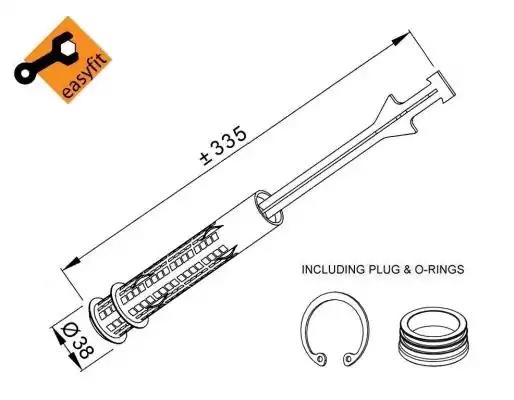 Осушувач радіатора кондиціонера 33359 NRF