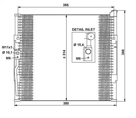 Конденсатор кондиционер 35146 NRF