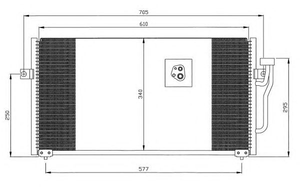 Конденсатор кондиционер 35293 NRF