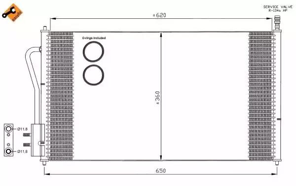 Радиатор кондиционера easy fit 35345 NRF