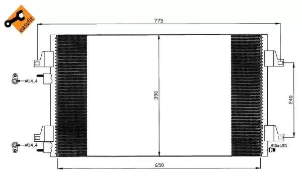 Радиатор кондиционера 35447 NRF