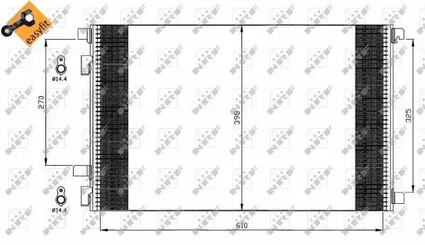 Радіатор кондиціонера 35449 NRF