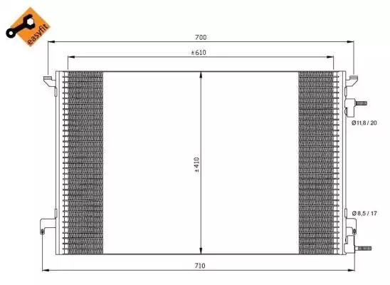Радиатор кондиционера easy fit 35467 NRF