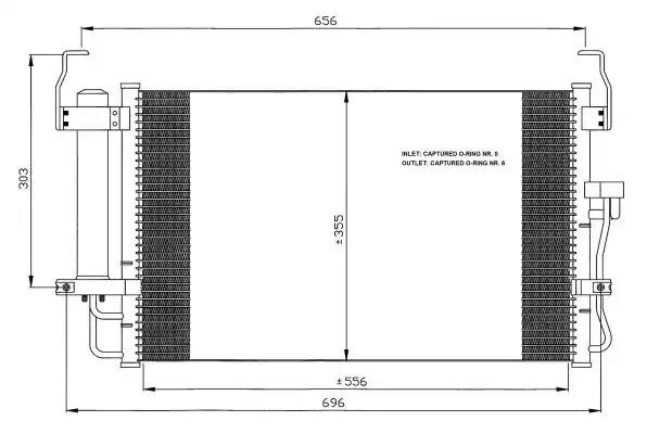 Конденсатор кондиционер 35474 NRF