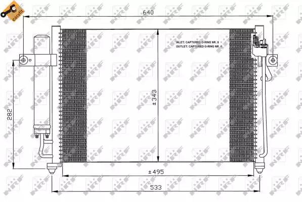Конденсатор кондиционер 35475 NRF