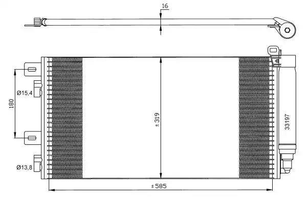 Конденсатор кондиционер 35481 NRF