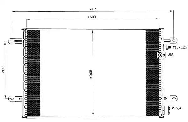 Радиатор кондиционера 35605 NRF