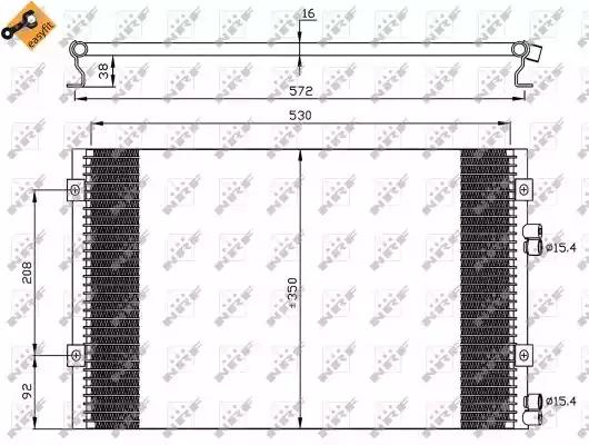 Конденсатор кондиционер 35608 NRF