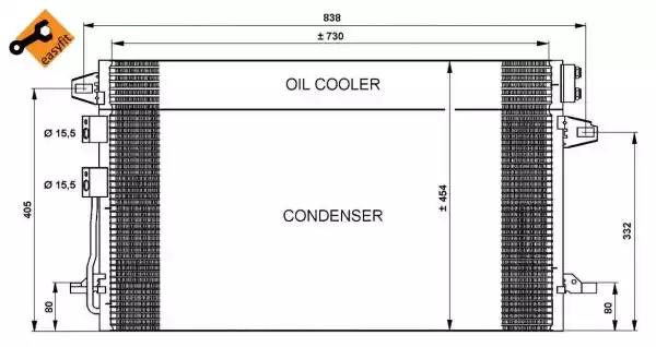 Конденсатор кондиционер 35617 NRF