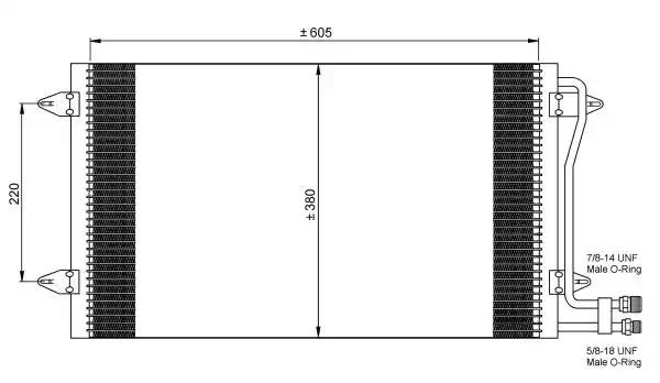 Радиатор кондиционера 35656 NRF