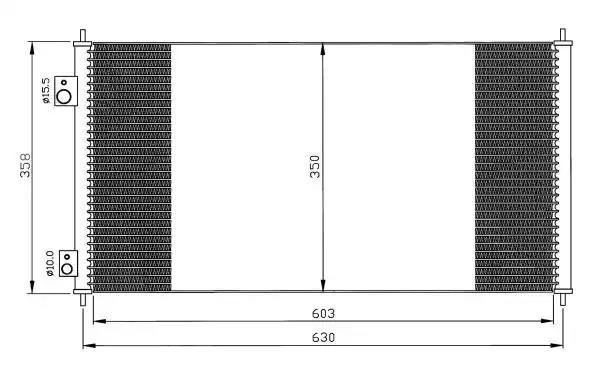 Радиатор кондиционера 35663 NRF