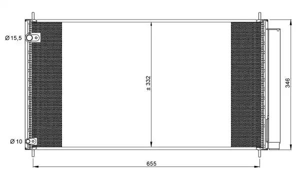 Конденсатор кондиционер 35838 NRF