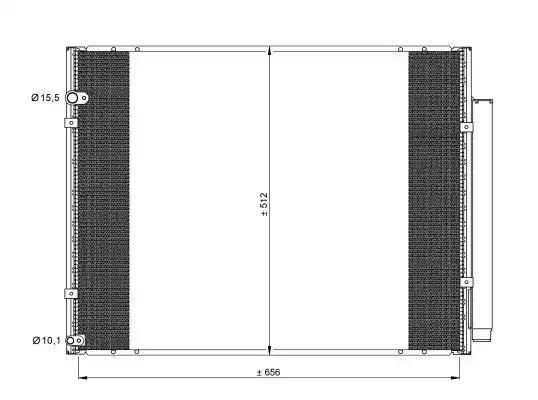 Конденсатор кондиціонера lexus rx 3.3 05- вир-во nrf 35857 NRF