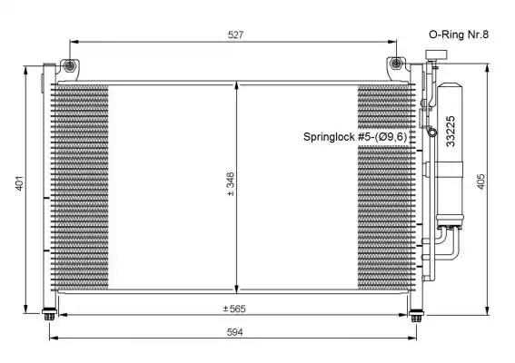 Конденсатор кондиционер 35870 NRF