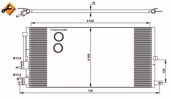 Конденсатор кондиционер 35885 NRF