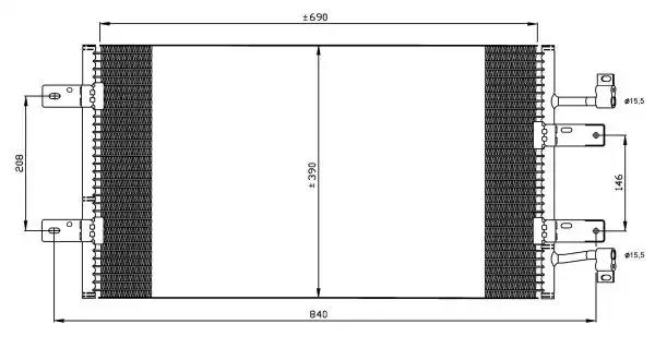 Радиатор кондиционера 35900 NRF