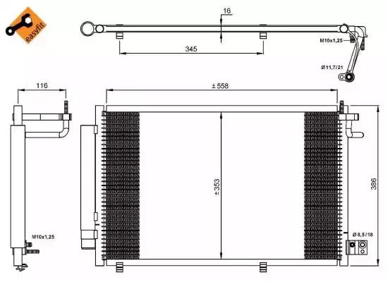 Радиатор кондиционера easy fit 35903 NRF