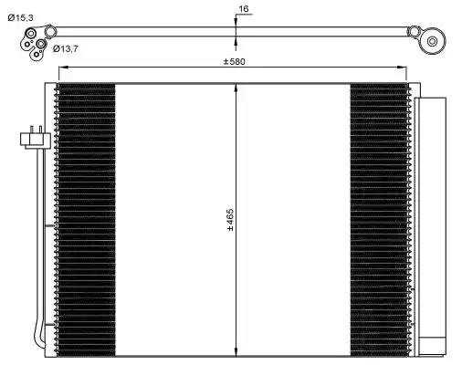 Радиатор кондиционера 35906 NRF