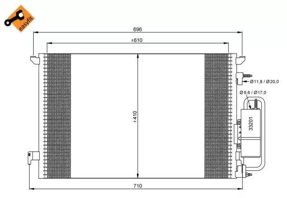 Радиатор кондиционера 35929 NRF