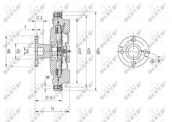Termosprzęgło wentylatora suzuki grand v itara i 20b 98-03 wiskoza 49580 NRF