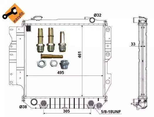 Радиатор охлаждение двигателя 50315 NRF