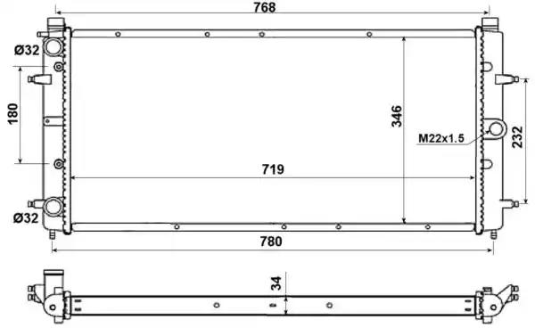 Радіатор 509514 NRF