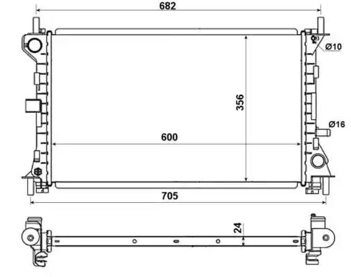 Радіатор 509638 NRF