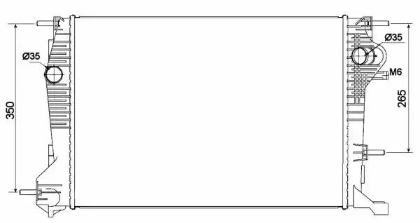 Радіатор 53136 NRF