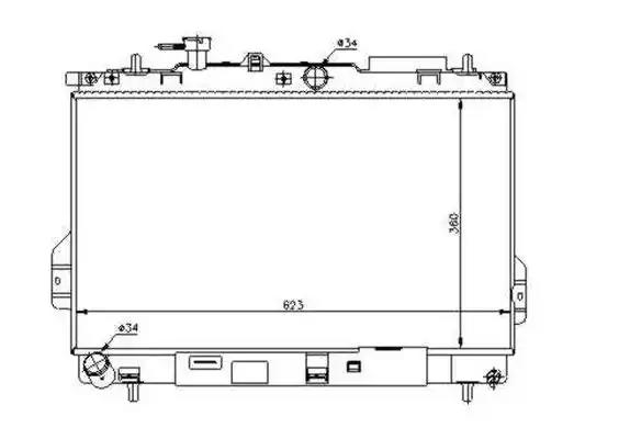 Радіатор системи охолодження 53362 NRF