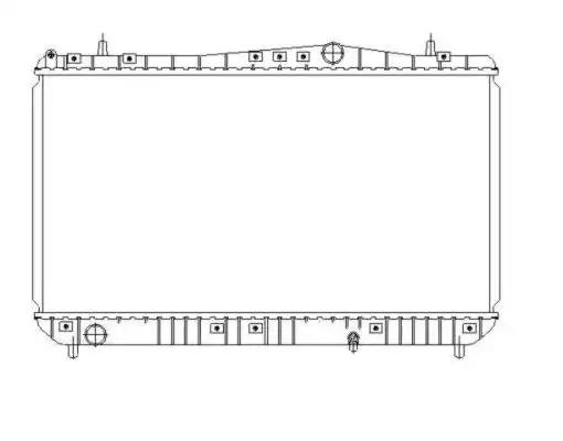 Радиатор охлаждения двигателя 53384 NRF