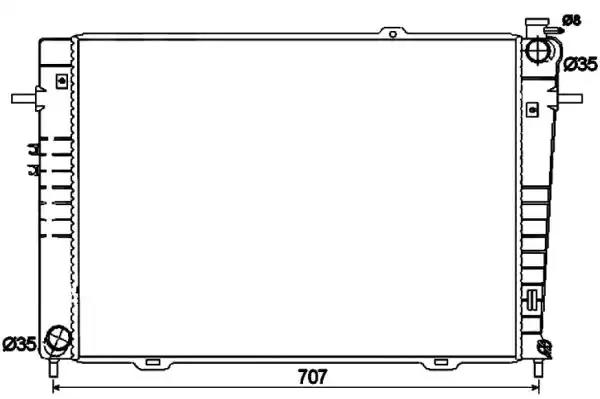 Радіатор 53497 NRF