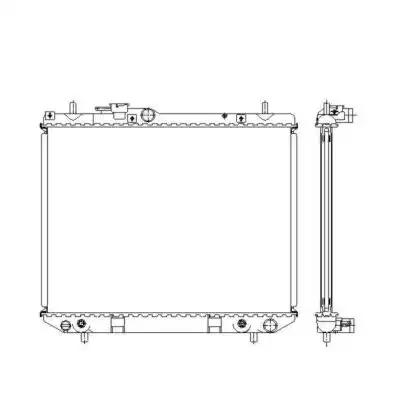 Радіатор, система охолодження двигуна 53537 NRF