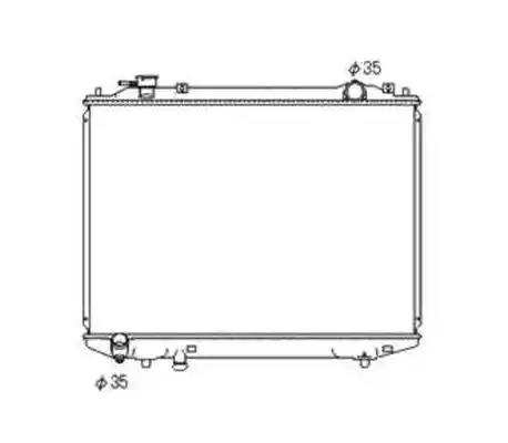Радіатор система охолодження двигуна 53567 NRF