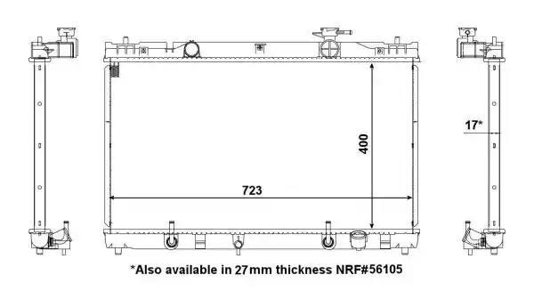 Радіатор 53587 NRF
