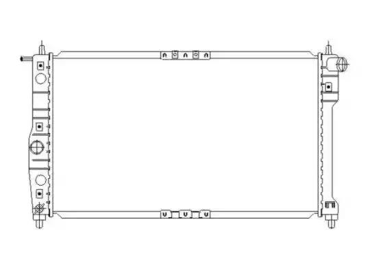 Радиатор охлаждения двигателя 53649 NRF