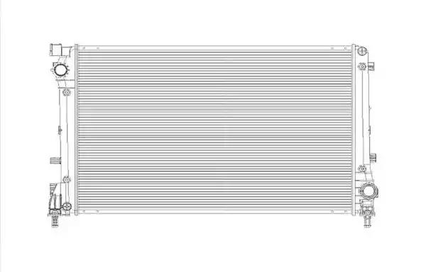 Радиатор охлаждение двигателя 53835 NRF