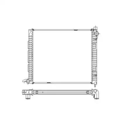 Радиатор охлаждение двигателя 55445 NRF