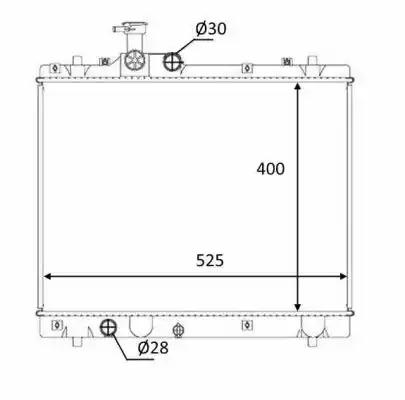 Радиатор охлаждение двигателя 58397 NRF