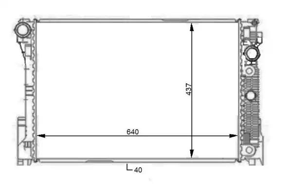 Радиатор охлаждение двигателя 59108 NRF