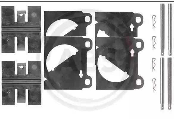 Комплектующие колодки дискового тормоза 0950Q A B S