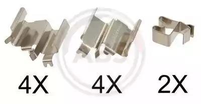 Комплектующие колодки дискового тормоза 1244Q A.B.S.