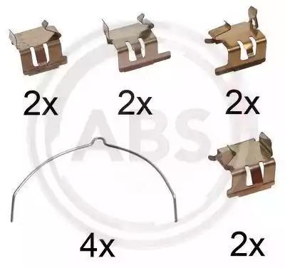 Комплектующие колодки дискового тормоза 1289Q A.B.S.