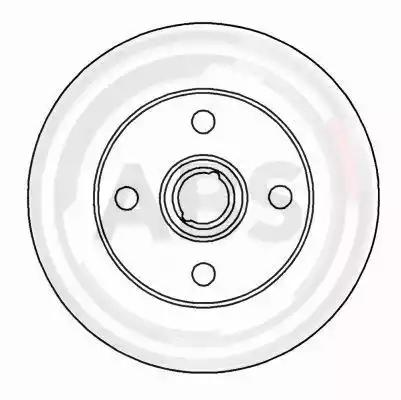 Тормозной диск 15757 A.B.S.