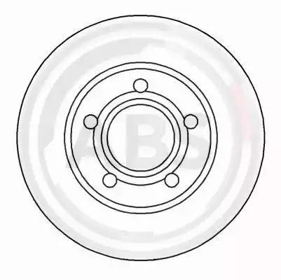 Гальмівний диск 15936 A.B.S.