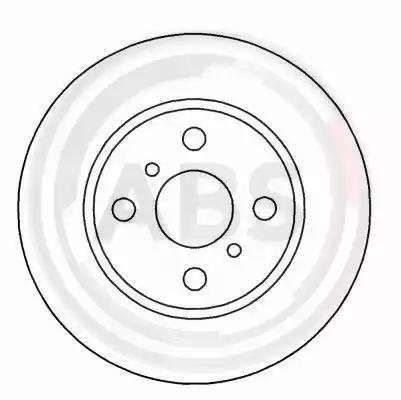 Тормозной диск 15996 A.B.S.