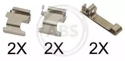 Комплект приладдя, накладка дискового гальма 1604Q A.B.S.